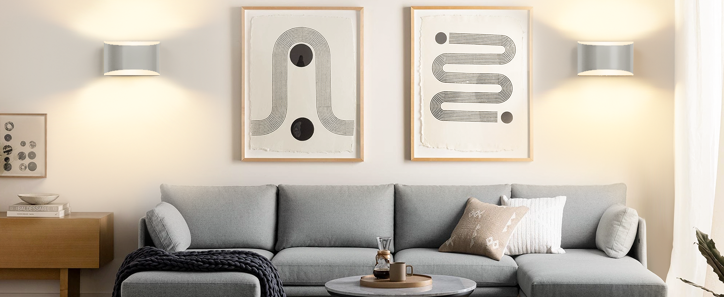 Modern LED Wall Sconces Set of 2