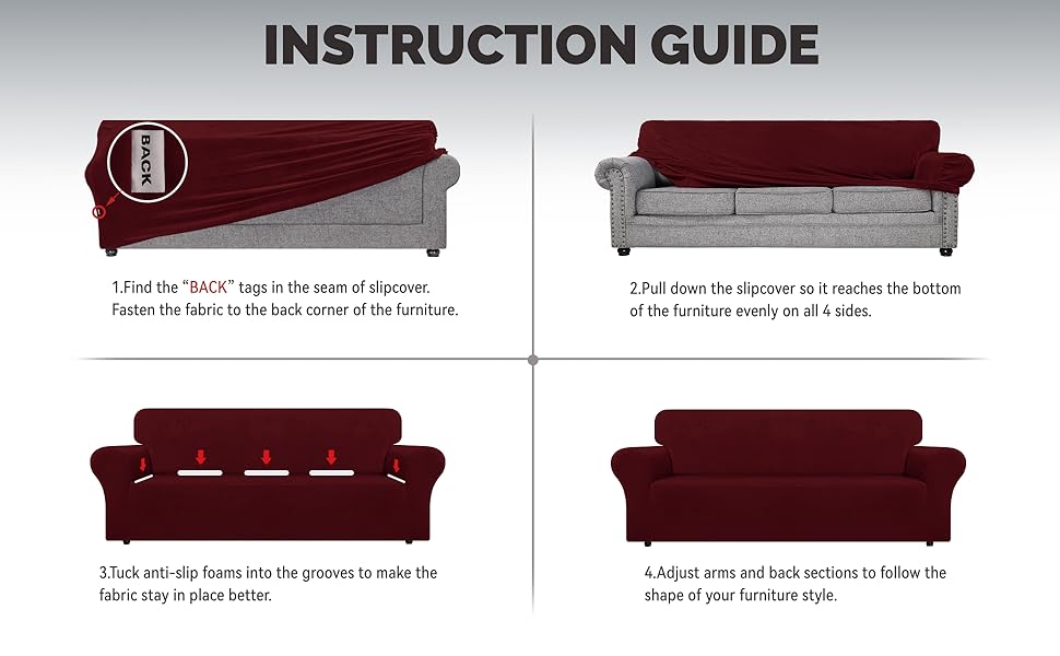 WEERRW Velvet Couch Cover for 3 cushion couch covers