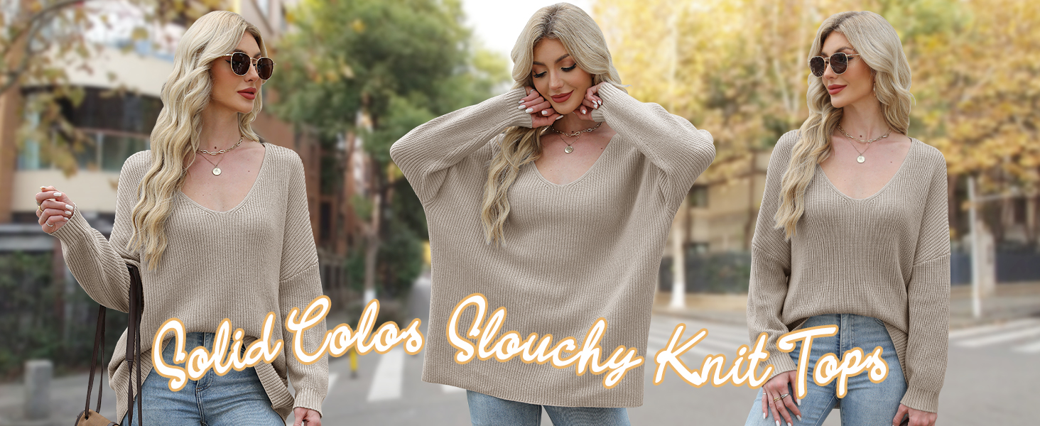 v neck sweaters for women