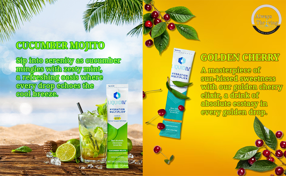 Liquid IV Variety Pack Hydration Multiplier Packets 7