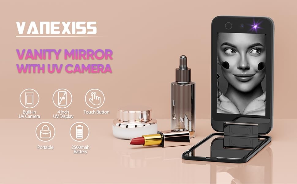 Vanexiss UV Mirror with UV Camera for Sunscreen Test