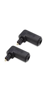 Right Angle Toslink Adapter