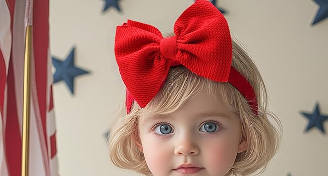 Red baby headband