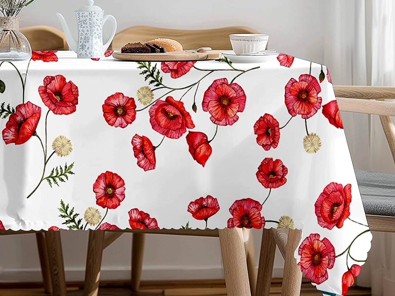Eikione Round Tablecloth 70 Inch Water Resistant Table