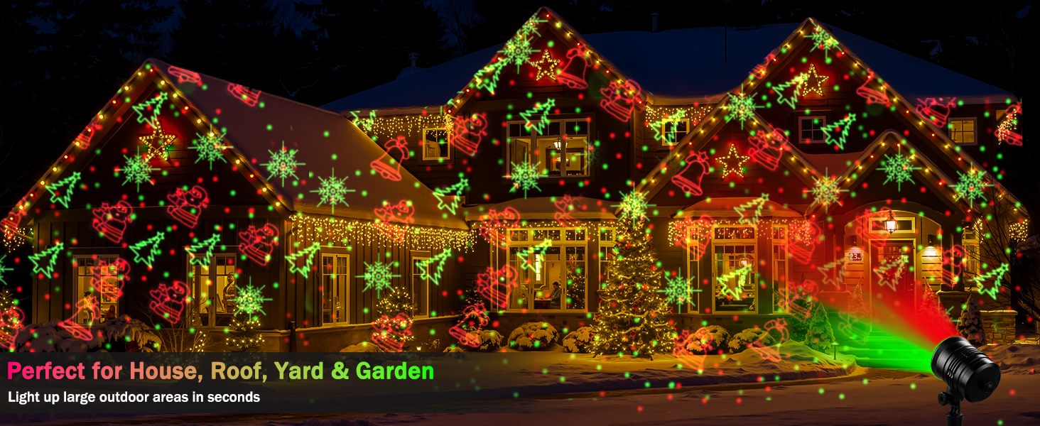 Christmas Projector Lights Outdoor