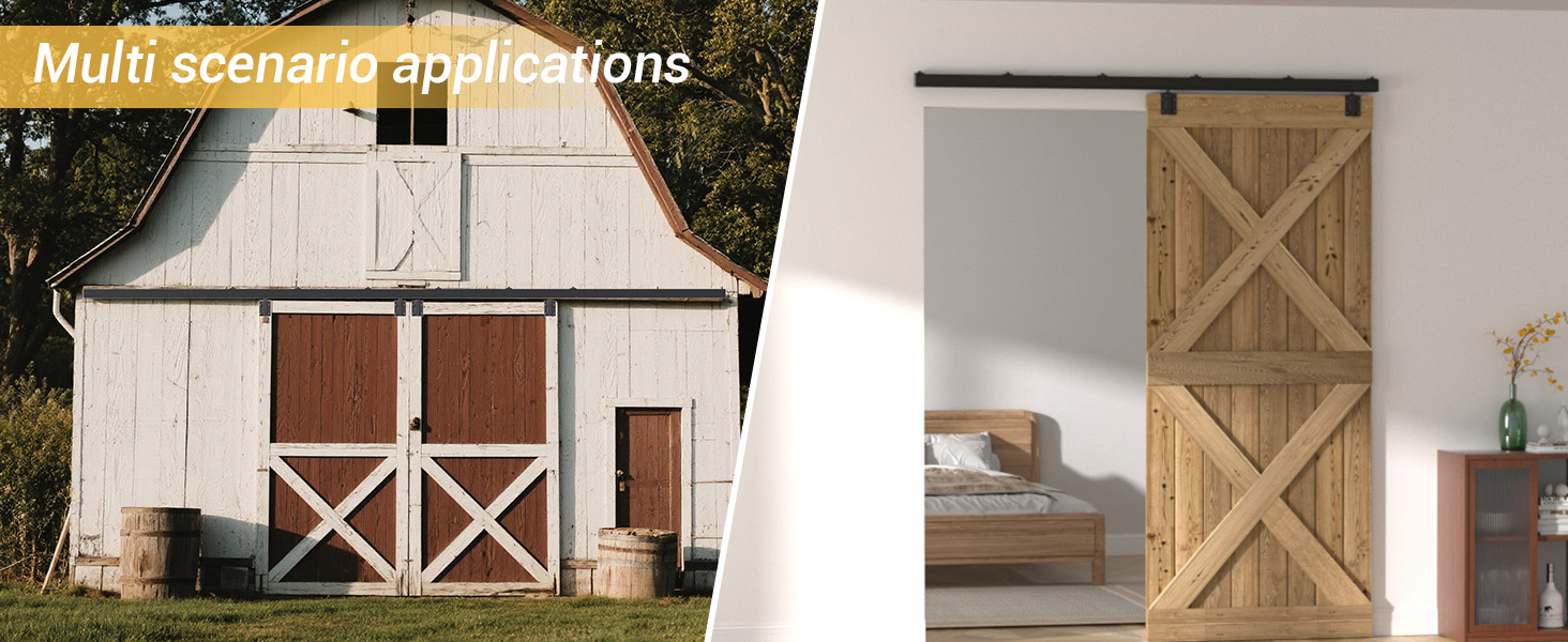 box rail barn door hardware kit