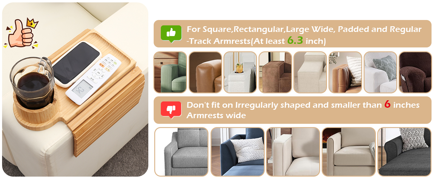 couch cup holder tray