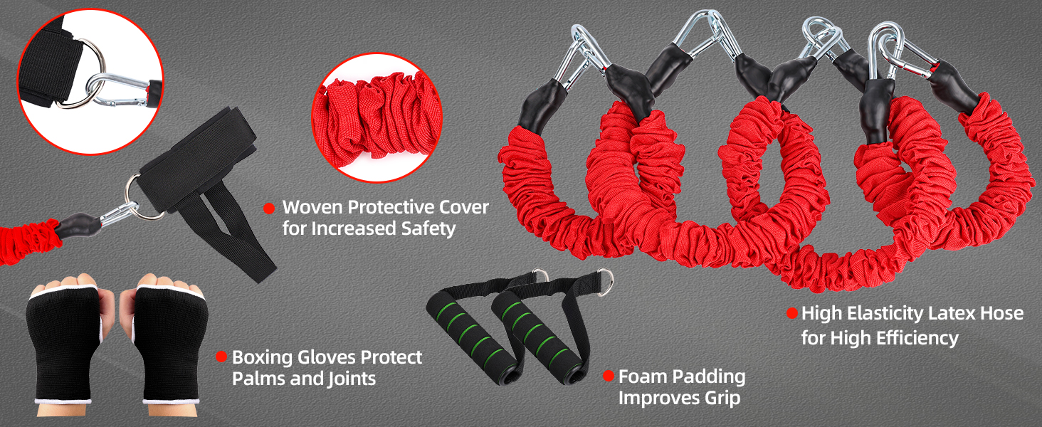 boxing resistance bands boxing equipment martial arts training equipment