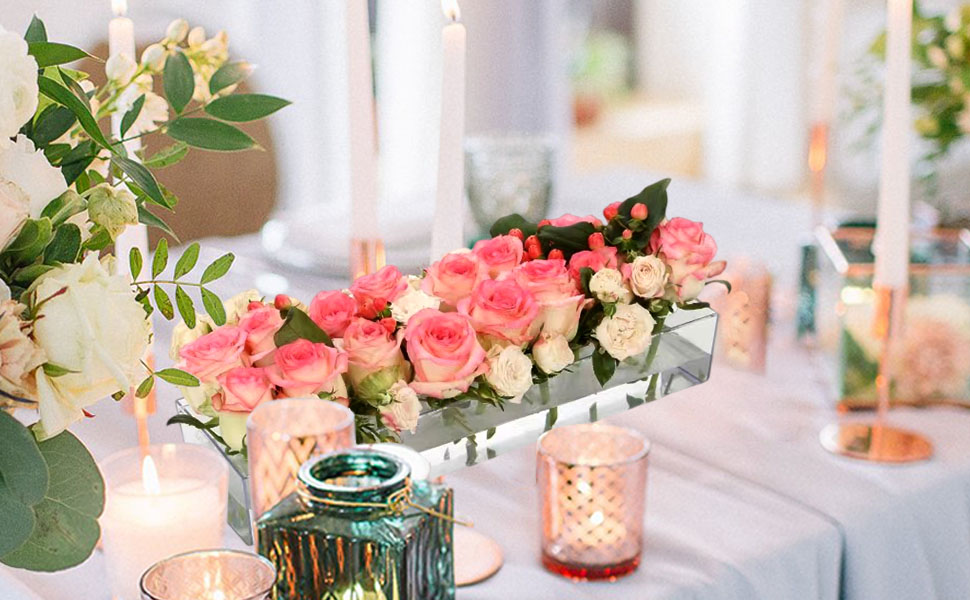 4 Pack Clear Acrylic Flower Vase Centerp... 11 Clear Acrylic Flower Vase