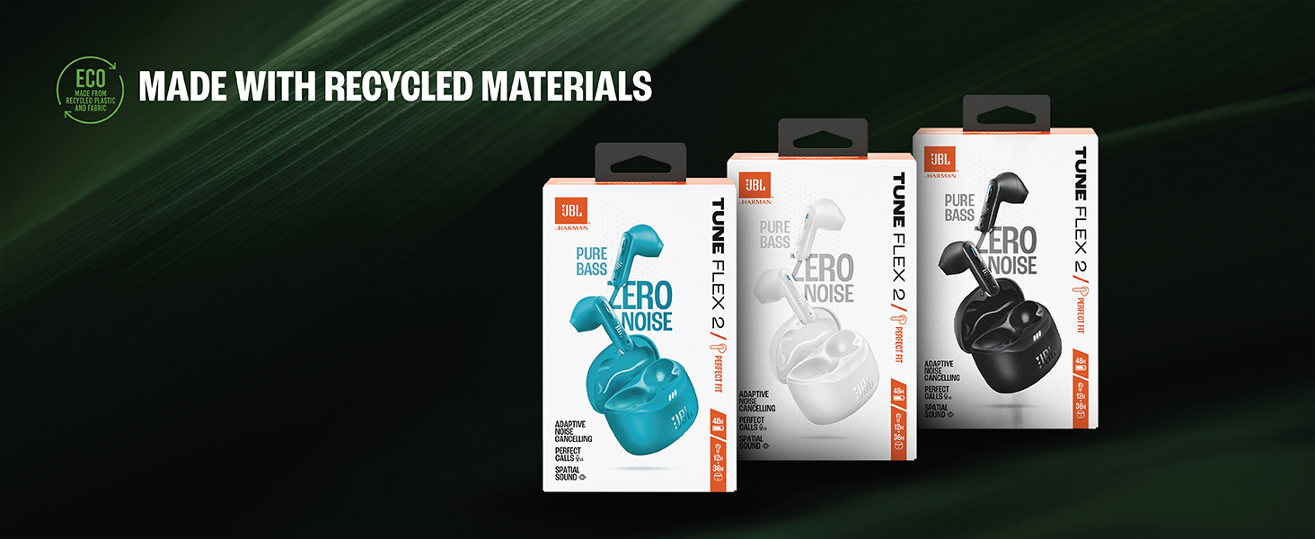 JBL Tune Flex 2 packaging and colour variants