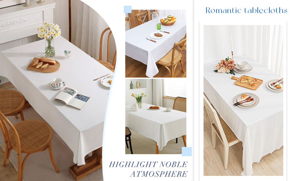 white table cloths for parties