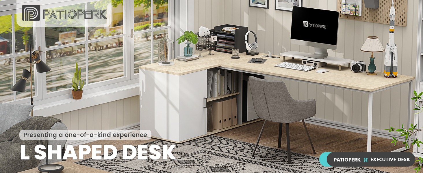 L Shaped Executive Desk 01