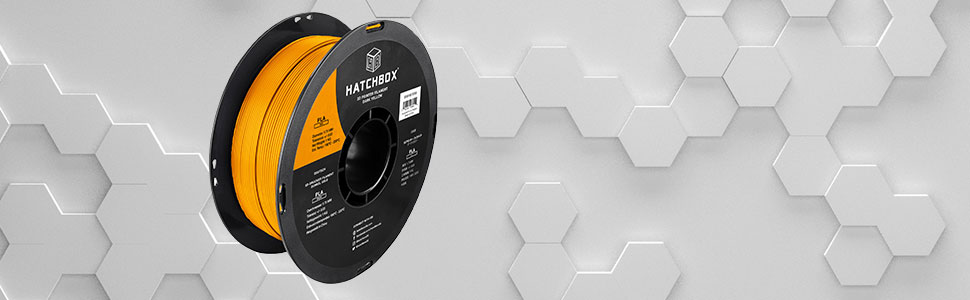 hatchbox pla pro + plus 3d printer filament spool