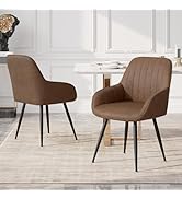 Hawthehome Dining Room Chairs, Set of 2, Armrest, Kitchen Chair, Dining Room Living Room
