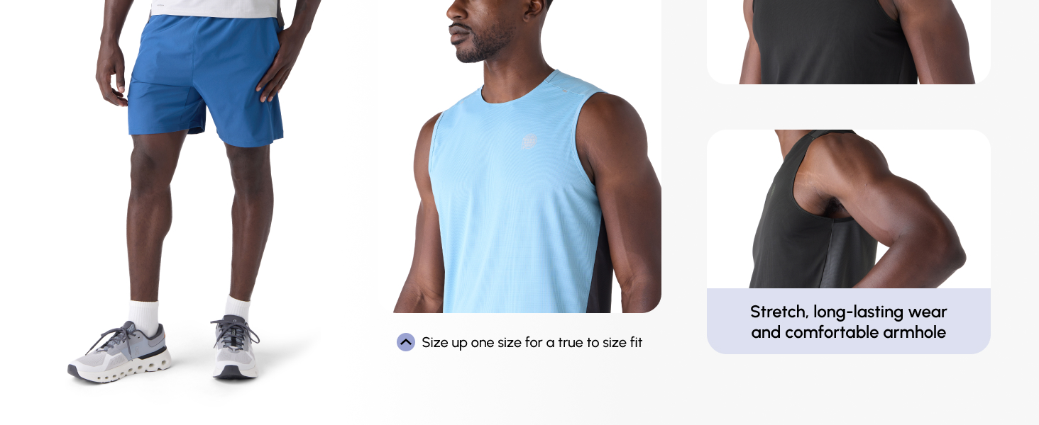 Future Planet Men's Horizon Quick-Dry Performance Sport Athletic Active Outdoor Muscle Tee Tank Top