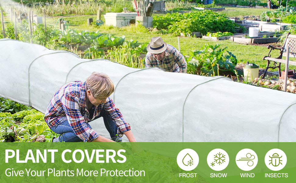 PIKAMAO Plant Covers Freeze Protection, Frost Blankets for