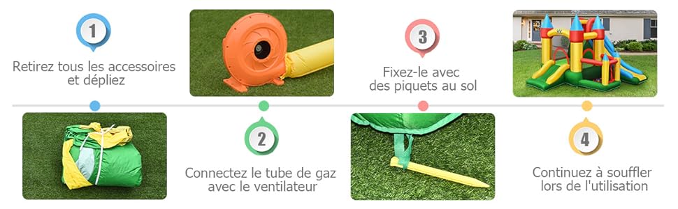 COSTWAY Château Gonflable Avec Gonfleur De 580-610W 2 Toboggans, Aire De Saut, Piscine à Balles Et Panier De Basketball, 330 X 300 X 210 Cm Pour Enfants 3-10 Ans Charge Max 135KG 13 COSTWAY Château Gonflable Avec Gonfleur De 580-610W 2 Toboggans, Aire De Saut, Piscine à Balles Et Panier De Basketball, 330 X 300 X 210 Cm Pour Enfants 3-10 Ans Charge Max 135KG -Pas Cher Clair Jardin Magasin AAHKMJXYDAFdJAOAIMEbOAchlkWZ0oakZn uVZ0mPidMNbILvCvspZ4oG3fPgIqc1P26RdPiG8KHKUtblW5 ULKvLD1OHzwX