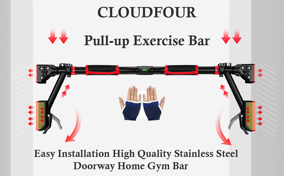 pull up bar, exercise bar, home gym bar, اسحب الشريط لأعلى, doorway exercise bar for home