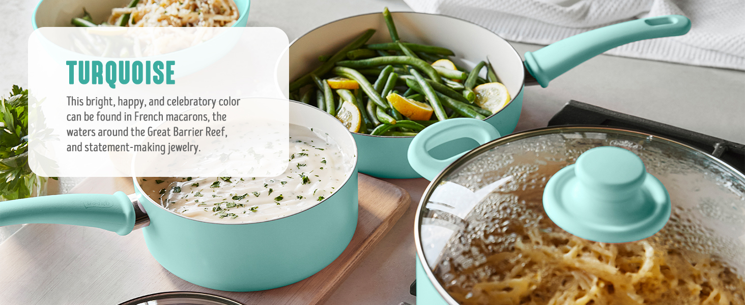 GreenLife, Ceramic Nonstick, PFAS-Free, Non-Toxic, Cookware, Frypans, Soft Grip