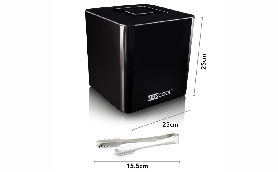 Barcool Ice Bucket with Lid and Ice Tongs BPA Free 10 Litre
