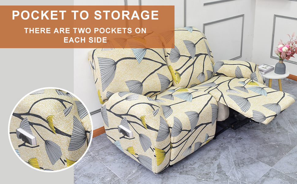 EcoAncheng Recliner Slipcovers Reclining Couch Covers Recliner Sofa Slipcovers 2