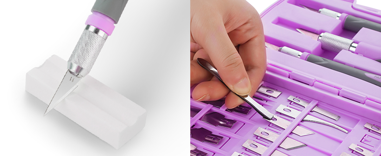 hobby craft knife kit-tweezer