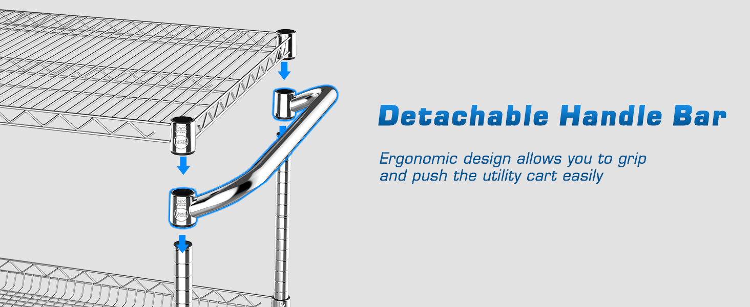 3 tier rolling cart