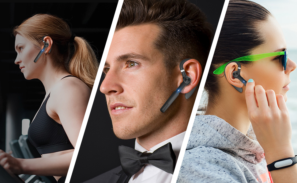 Tonstep Bluetooth Earpiece, Bluetooth Headset with MIC