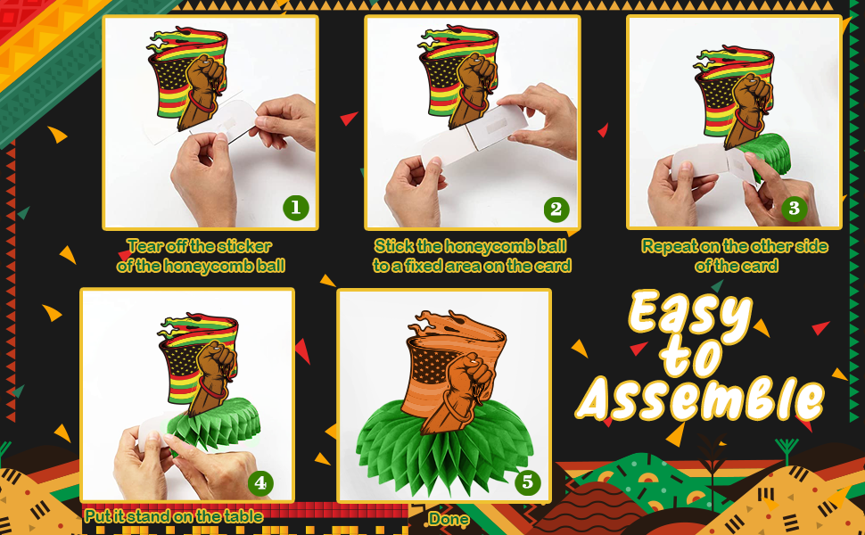 8Pcs Decorations Centerpieces, 3D