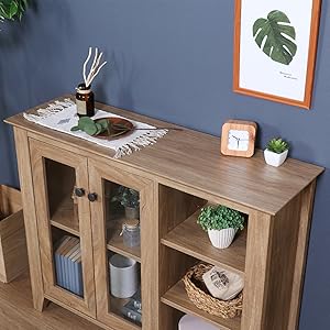 Amazon.co.jp: 不二貿易 サイドボード リビング収納 幅96.5×奥行29×高