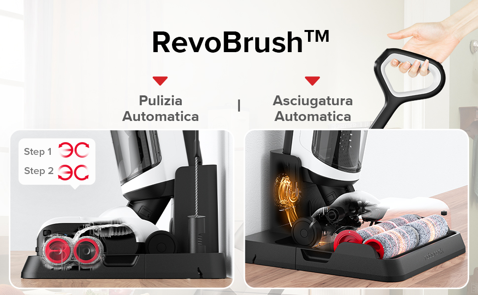 Roborock Dyad Pro Aspirapolvere Senza Fili Wet Dry, 17000pa Aspirapolvere Lavapavimenti Autoasciugante E Autopulente Con APP 13 lavapavimenti professionale