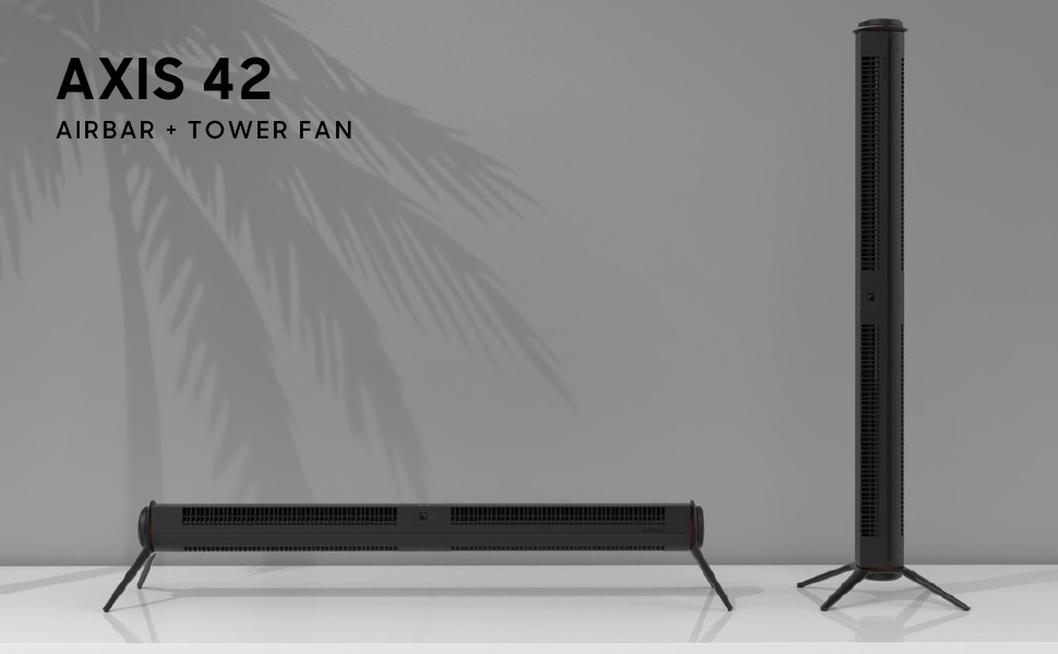 Sharper Image AXIS 42 Airbar Tower Fan with Remote Control