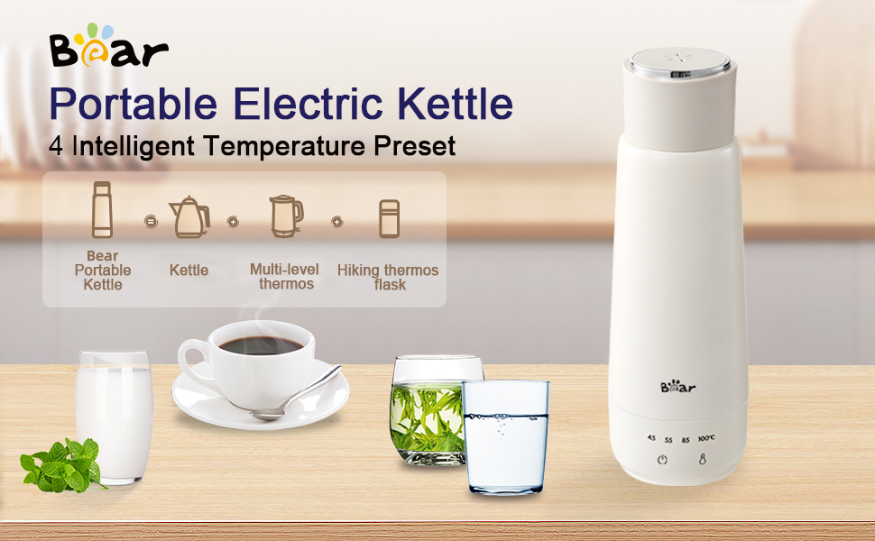 Bear® Electric Kettle 300W Portable Electric Water Bottle for Hot Water