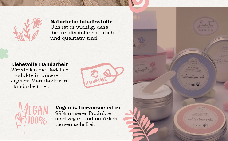 Badefee Deocreme nachhaltige vegane Kosmetik Deodorants