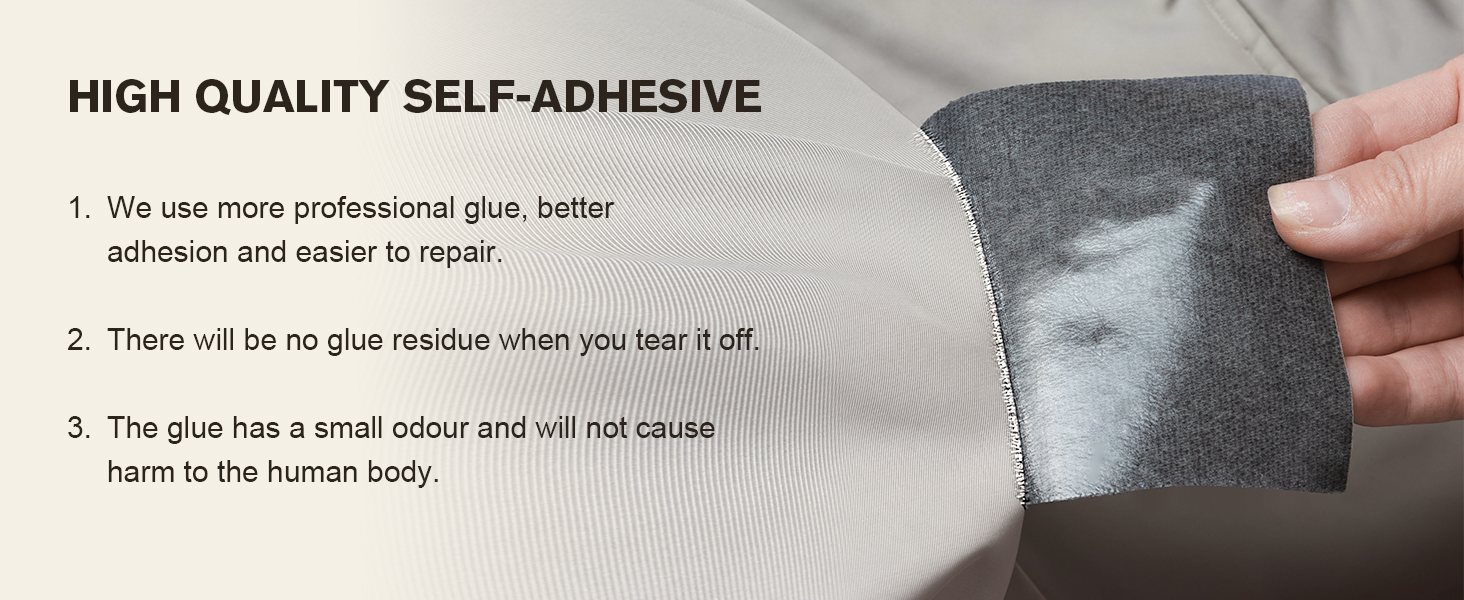 OAZ Canvas Repair Tape Self Adhesive, Light Brown Fabric