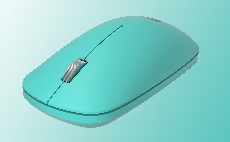 Lecoo WS214 Kablosuz 1200DPI 3 Tuşlu Optik Mouse Turkuaz