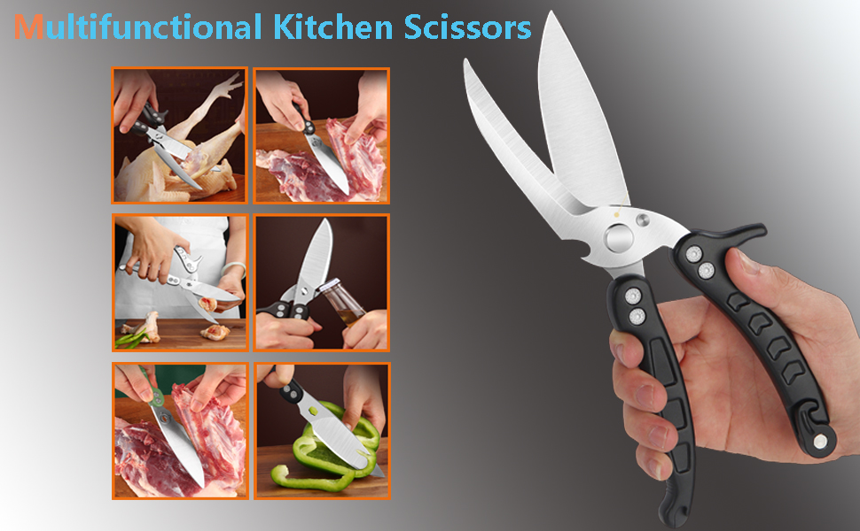 YVAOG Kitchen Scissors/Shears,Multipurpose Super Sharp