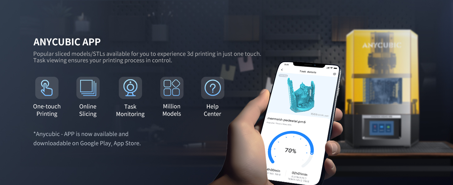 ANYCUBIC Photon Mono M5, 12K Resin 3D Printer with 10.1
