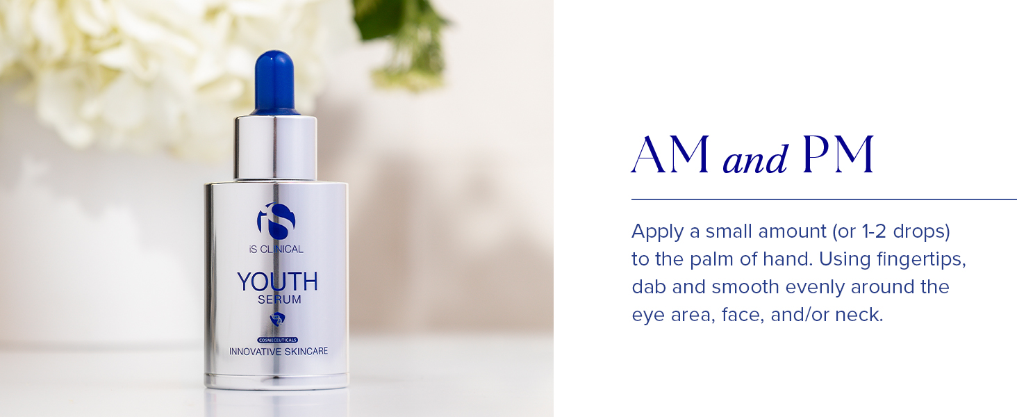 am and pm apply small amount using fingertips smooth evenly 
