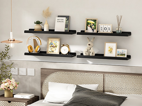 置物 kuu Amazon.com: Love-KANKEI Floating Shelves Wall Mounted Set of