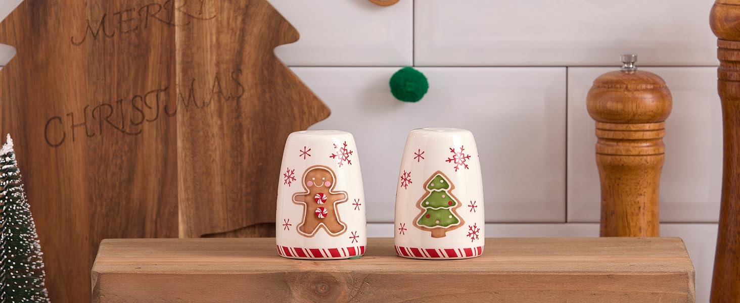 gingerbread man salt pepper shaker
