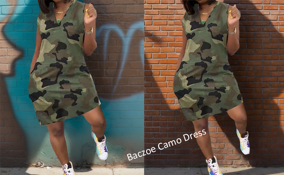 camo dress