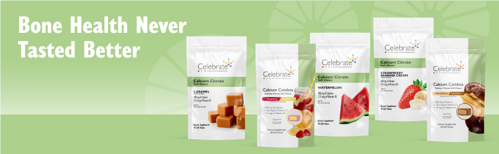Celebrate Vitamins Bariatric Calcium Citrate Soft Chews product line