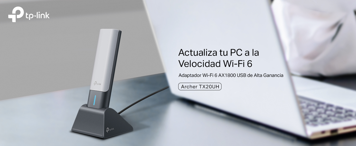 Archer TX20UH - Adaptador Wi-Fi 6 AX1800 USB de Alta Ganancia