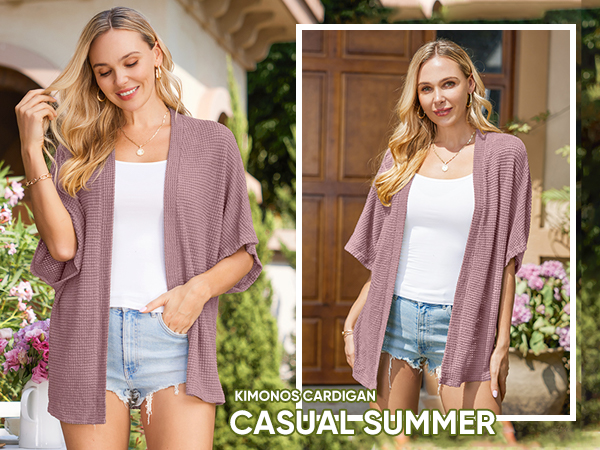 STYLEWORD Women's 2025 Summer Cardigan Sweaters White