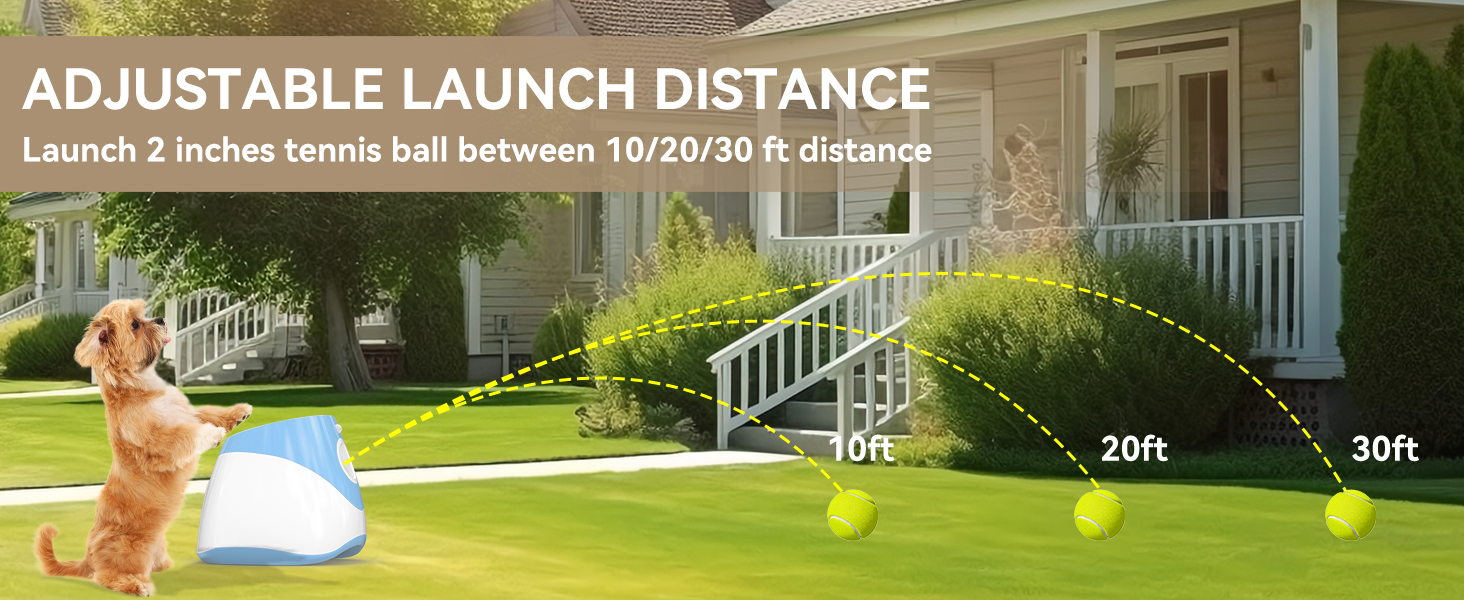 Ubistar Automatic Dog Ball Thrower Launcher with 12 PCS