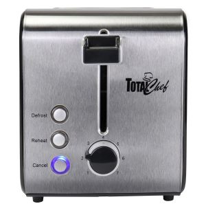 Total Chef 2-Slice Stainless Steel Toaster