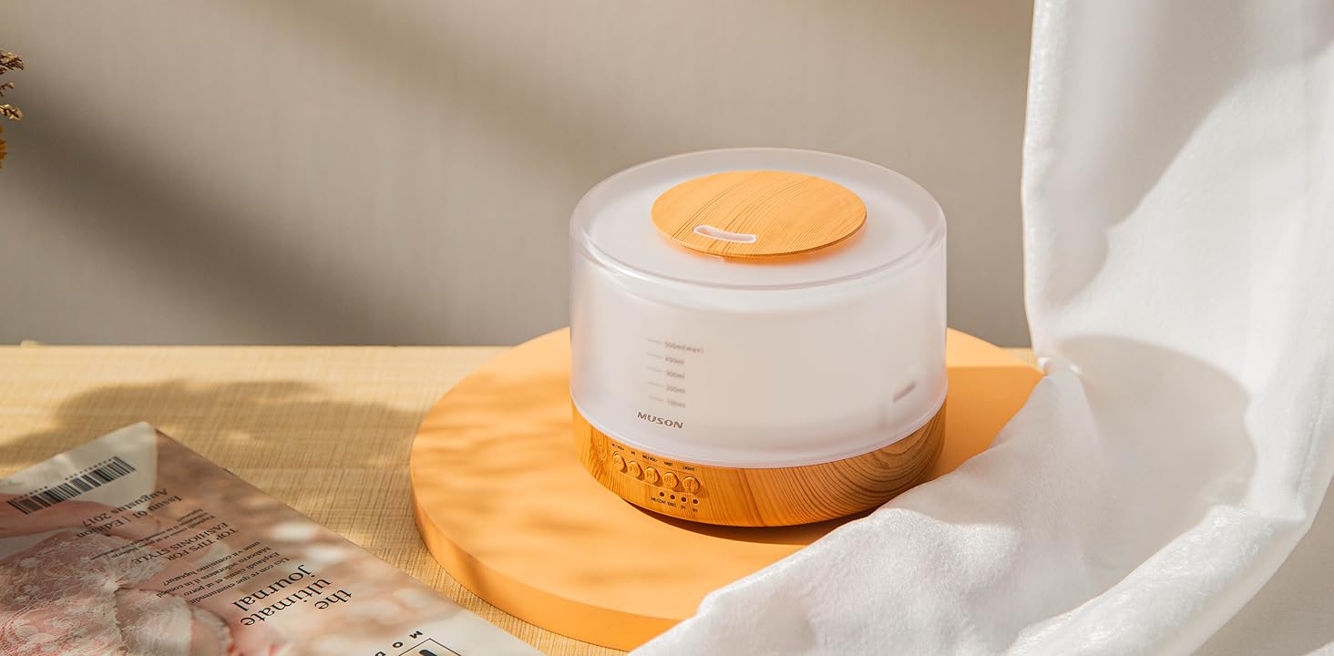 muson Essential Oil Diffuser Sound Machine Combo Diffuser for