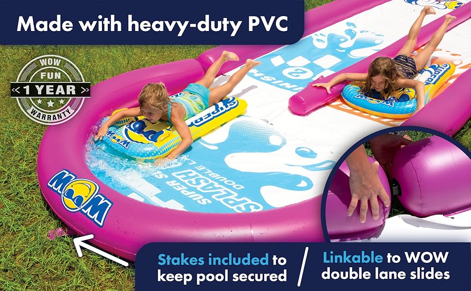 WOW Sports Splash Pool End for Double Lane Super Slide