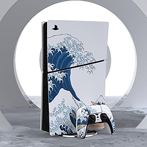 PlayVital Autocollant pour ps5 Slim Console Digital Edition Sticker Skin